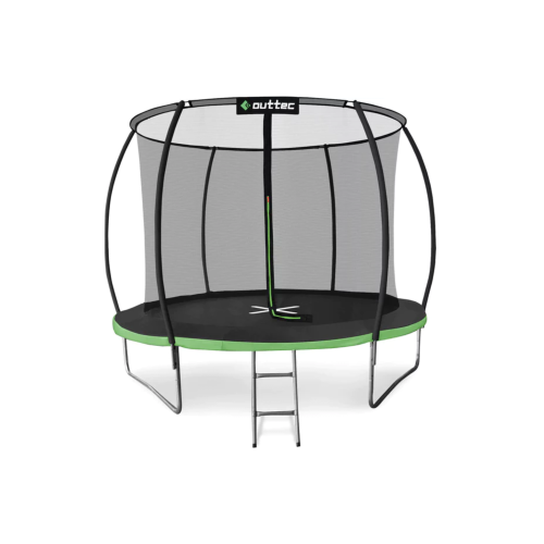 Купити Батут  Outtec Premium 10ft (312cm) чорно-зелений з внутрішньою сіткою у Києві - фото №1